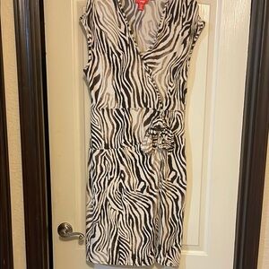 Stylish Zebra Print Mini Dress